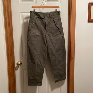 Olive cargos. Worn once